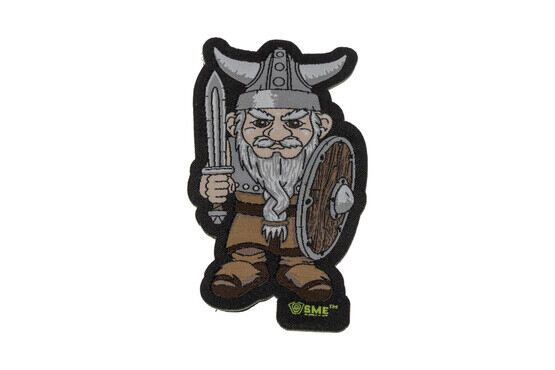 Shooting Made Easy VIKING GNOME full color morale patch with hook and loop backing